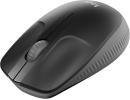 Logitech Wireless Mouse M190 Full Size Ambidextrous Curve Design - Charcoal 